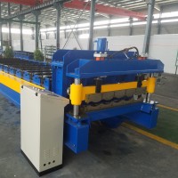 Metal Glazed Steel Roof Tile Making Roll Forming Machine For Tile Roof Profile