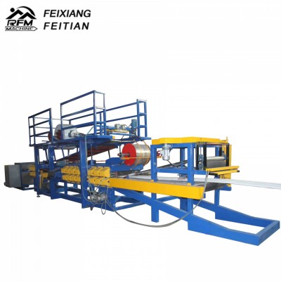 Hebei China auto sandwich panel production line/pu foam sandwich wall panel making machine