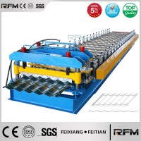 Half Round Roof Step Tile Cold Roll Forming Glazed Tile Roof Roll Forming Machine