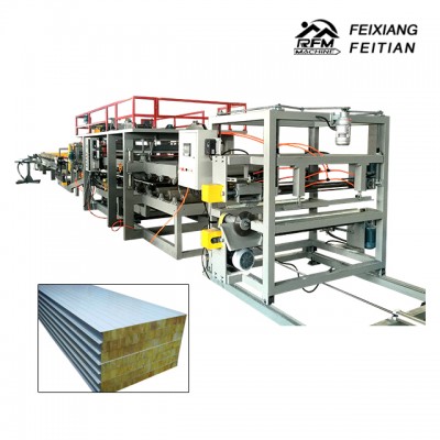 FX pir and pu core mgo skin sip sandwich panels roll forming machine