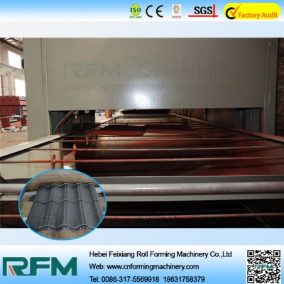 FX metal shingle stone coated steel roof machine