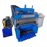 Double Layer Glazed Production Line Color Steel Cold Roll Forming Machine